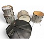 Used Ludwig 4 Piece CLASSIC MAPLE MONSTER MACHINE Silver Sparkle Drum Kit Silver Sparkle