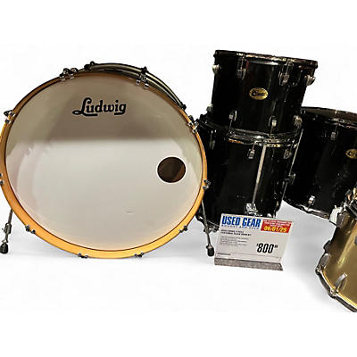Used Ludwig 4 Piece Centennial Black Drum Kit