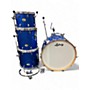 Used Ludwig 4 Piece Centennial Blue Sapphire Drum Kit Blue Sapphire