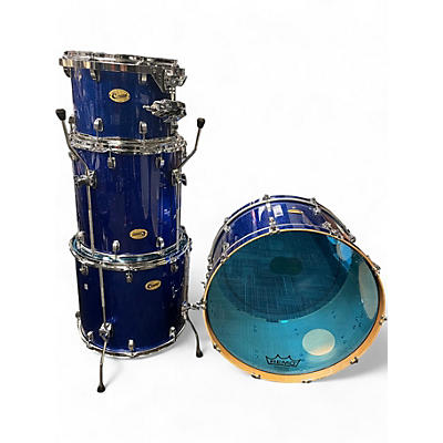 Used Ludwig 4 Piece Centennial Blue Sparkle Drum Kit