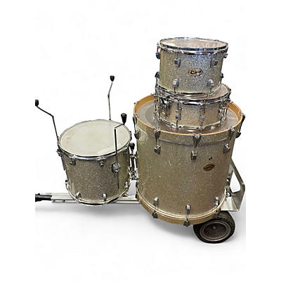 Used Ludwig 4 Piece Centennial Gold Sparkle Drum Kit