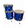 Used Ludwig 4 Piece Centennial Zep Blue Sparkle Drum Kit Blue Sparkle