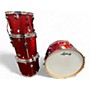 Used Ludwig 4 Piece Centennial zep red sparkle Drum Kit red sparkle