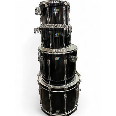 Used Ludwig 4 Piece Classic Maple BLACK Drum Kit