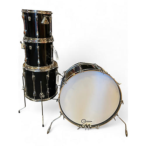 Used Ludwig 4 Piece Classic Maple Black Drum Kit Black