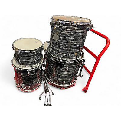 Used Ludwig 4 Piece Classic Maple Black Oyster Pearl Drum Kit