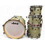 Used Ludwig 4 Piece Classic Maple OLIVE PEARL Drum Kit OLIVE PEARL