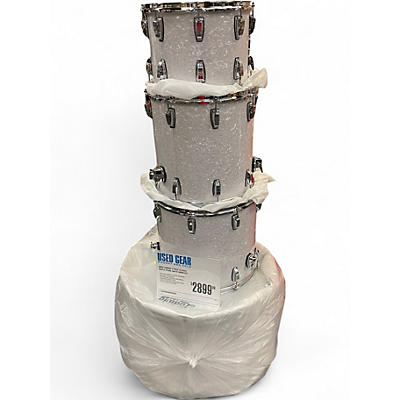 Used Ludwig 4 Piece Classic Maple Pearl White Drum Kit