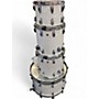Used Ludwig 4 Piece Classic Maple White Marine Pearl Drum Kit White Marine Pearl