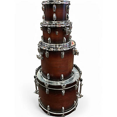 Used Ludwig 4 Piece Classic Oak 4 piece Studio brown burst Drum Kit