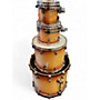 Used Ludwig 4 Piece ELEMENT Amber Drum Kit Amber