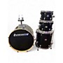 Used Ludwig 4 Piece ELEMENT EVOLUTION Black Sparkle Drum Kit Black Sparkle