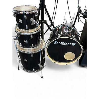 Ludwig Used Ludwig 4 Piece ELEMENT EVOLUTION black sparkle Drum Kit