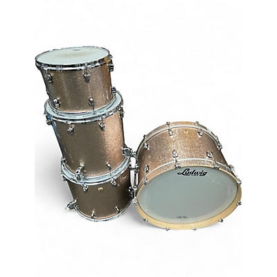 Used Ludwig 4 Piece Keystone CHAMPAGNE Drum Kit