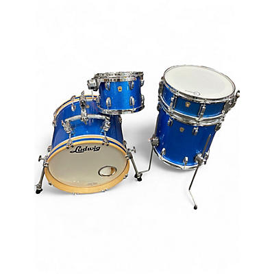 Used Ludwig 4 Piece LEGACY Blue Drum Kit