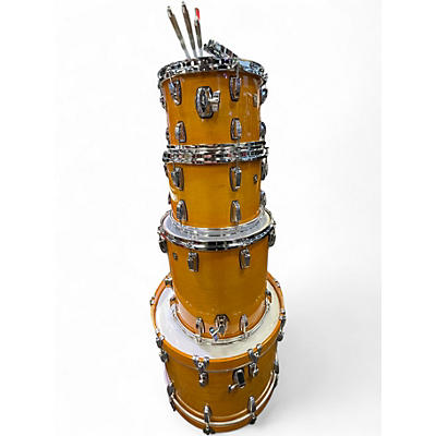 Used Ludwig 4 Piece LEGACY CLASSIC EXOTIC ORANGE SLUMBER Drum Kit