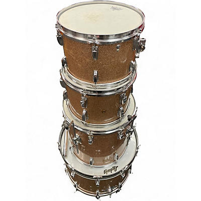 Used Ludwig 4 Piece Maple Classic Hollywood Pink Champagne Drum Kit
