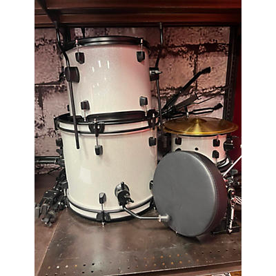 Used Ludwig 4 Piece Pocket Chrome Silver Drum Kit