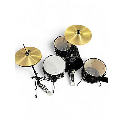 Used Ludwig 4 Piece QUESTLOVE 4 PIECE POCKET KIT Black Drum Kit