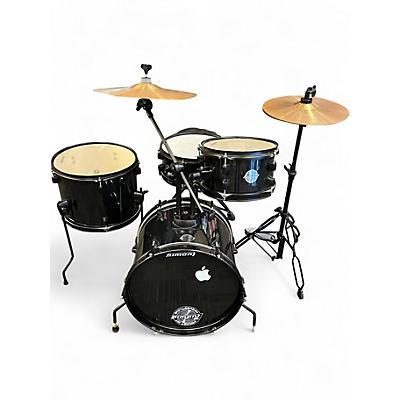 Used Ludwig 4 Piece QUESTLOVE POCKET KIT Black Drum Kit