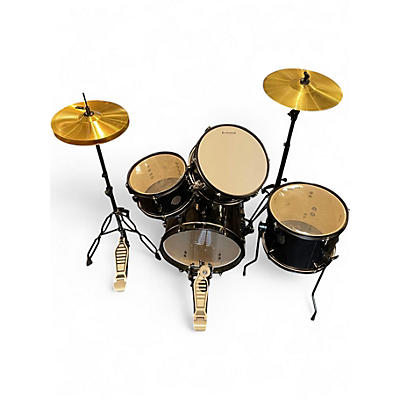 Used Ludwig 4 Piece Questlove Pocket Kit Black Sparkel Drum Kit