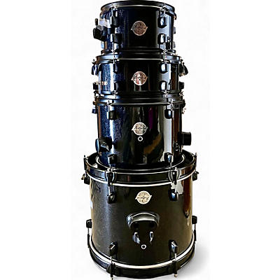 Used Ludwig 4 Piece Questlove Pocket Kit Black Sparkle Drum Kit