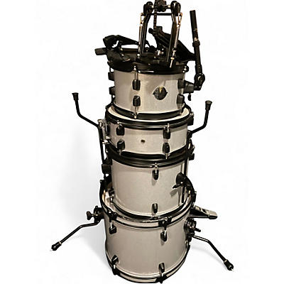 Used Ludwig 4 Piece Questlove Pocket kit Silver Drum Kit