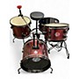 Used Ludwig 4 Piece Questlove pocket kit Red Wine Sparkle Drum Kit Red Wine Sparkle