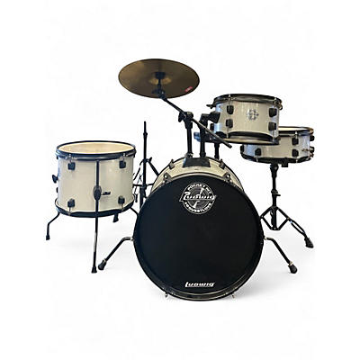 Used Ludwig 4 Piece Questlove's Pocket Kit  Silver Drum Kit