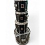 Used Ludwig 4 Piece ROCKER Black Drum Kit Black
