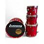 Used Ludwig 4 Piece ROCKER ELITE Red Drum Kit Red