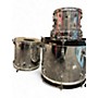 Used Ludwig 4 Piece ROCKER SILVER Drum Kit SILVER