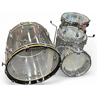 Ludwig Used Ludwig 4 Piece Vistalite Clear Drum Kit