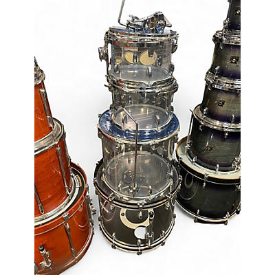 Used Ludwig 4 Piece Vistalite Clear Drum Kit