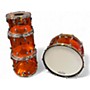 Used Ludwig 4 Piece Zep Vistalite amber vistalite Drum Kit amber vistalite