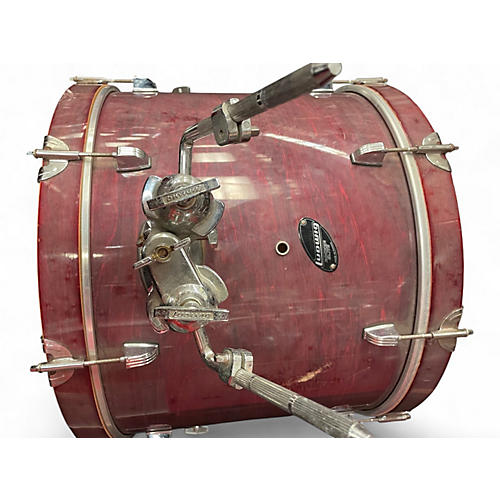 Used Ludwig 4 Piece rocker elite Wine Red Drum Kit Wine Red