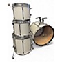 Used Ludwig 4 Piece rocker white  Drum Kit white