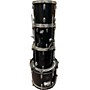 Used Ludwig Used Ludwig 4 piece Accent Black Drum Kit Black