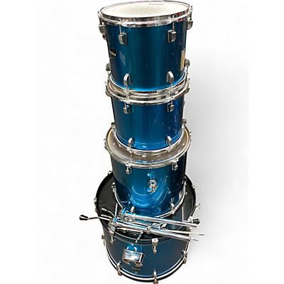 Ludwig Used Ludwig 4 piece Accent CS Blue Drum Kit