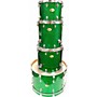 Used Ludwig Used Ludwig 4 piece Centennial Series Zep Green Sparkle Drum Kit Green Sparkle