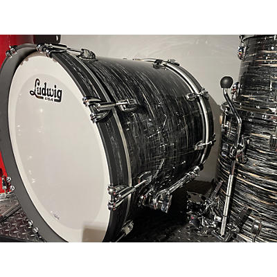 Used Ludwig 4 piece Classic Maple 4-Piece Mod Shell Pack Black Oyster Pearl Drum Kit