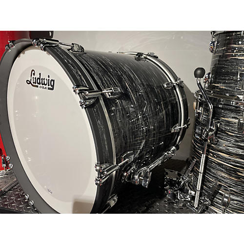 Ludwig Used Ludwig 4 piece Classic Maple 4-Piece Mod Shell Pack Black Oyster Pearl Drum Kit Black Oyster Pearl