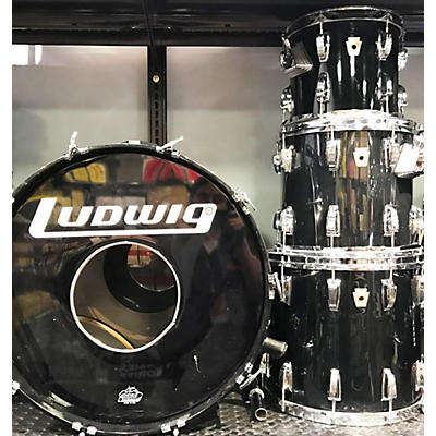 Ludwig Used Ludwig 4 piece Classic Maple Black Drum Kit