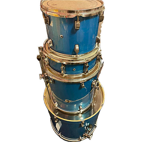 Ludwig Used Ludwig 4 piece ELEMENT Baltic Blue Drum Kit Baltic Blue