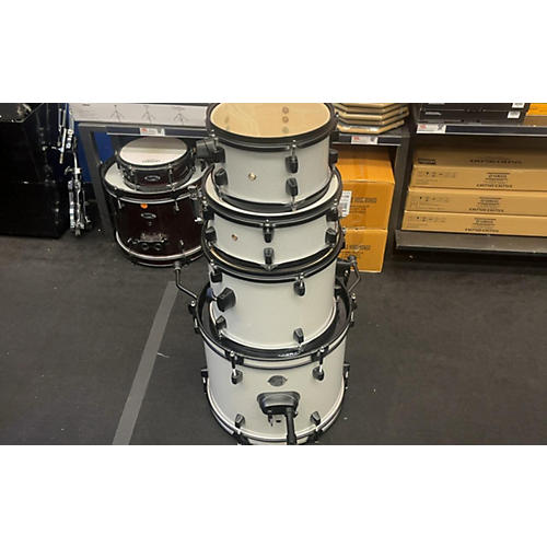 Ludwig Used Ludwig 4 piece Pocket Kit White Sparkle Drum Kit white sparkle