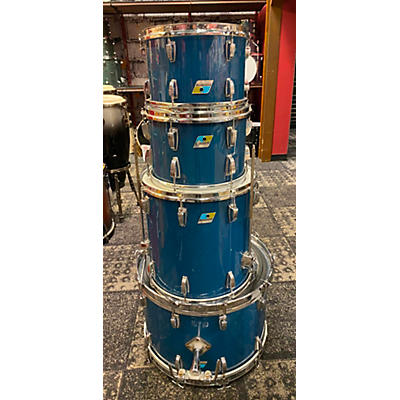 Ludwig Used Ludwig 4 piece Vistalite Navy Blue Drum Kit