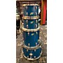 Used Ludwig Used Ludwig 4 piece Vistalite Navy Blue Drum Kit navy blue