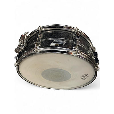 Used Ludwig 4.5X14 LM404 BLACKROLITE BLACK SPARKLE Drum