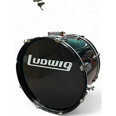 Used Ludwig 5 Piece ACCENT COMBO Black Drum Kit