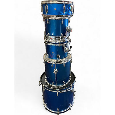 Used Ludwig 5 Piece Accent BLUE Drum Kit